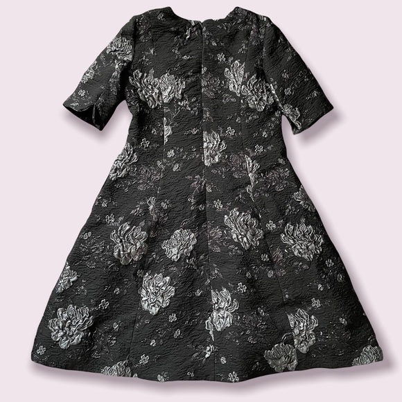 Teri Jon Floral Jacquard A-Line Dress - Picture 1 of 9